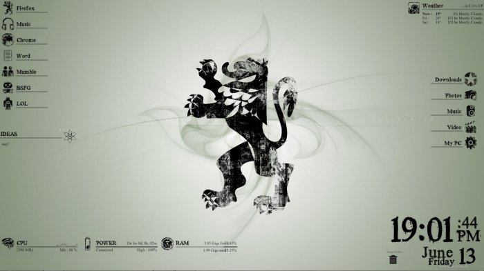 Индивидуализация рабочего стола