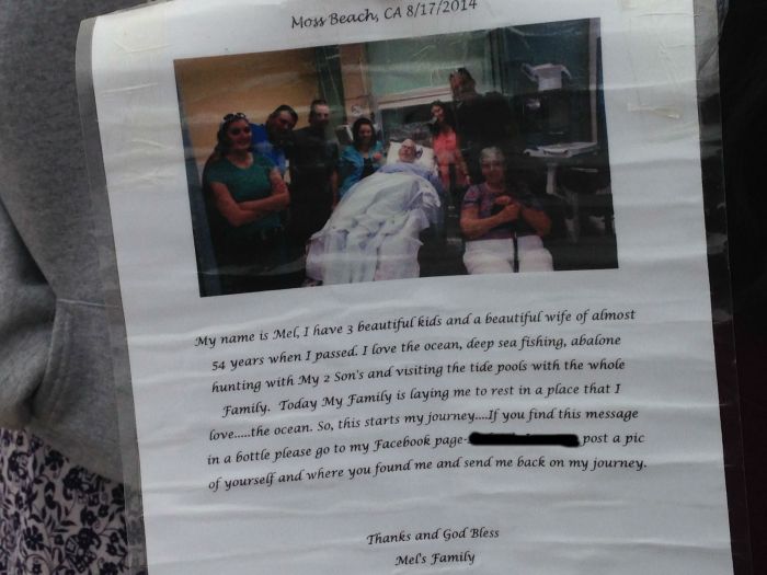 Необычное послание в бутылке