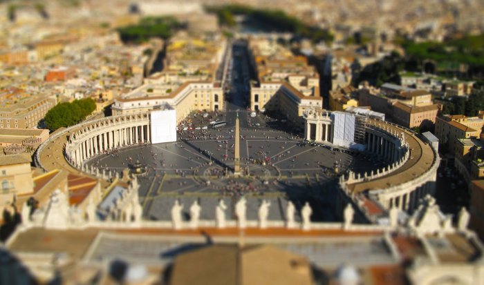Tilt shift фотография: миниатюрный мир