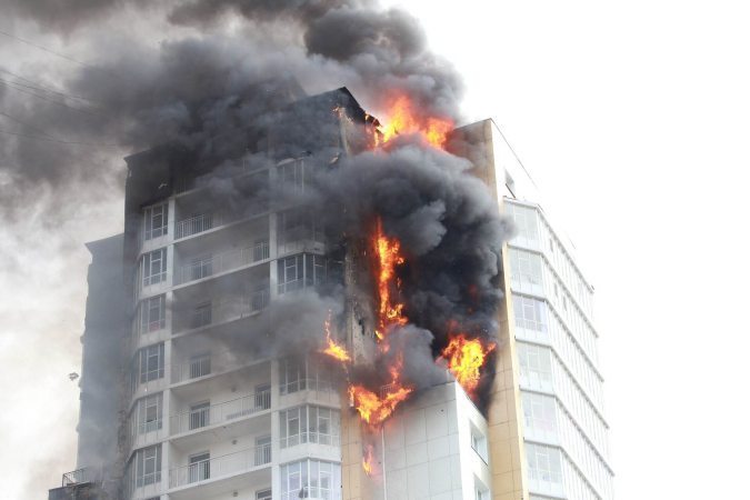 Предполагаемый виновник пожара допрошен в красноярской полиции