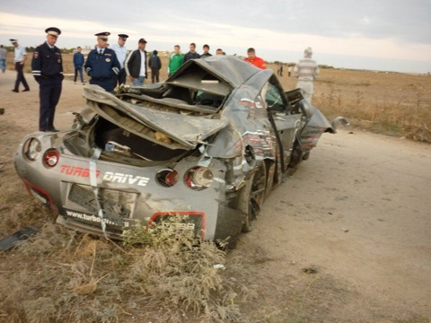 Nissan GT-R убил пилота на трассе по дрэг-рейсингу