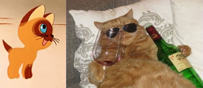 До и после - герои мультфильмов