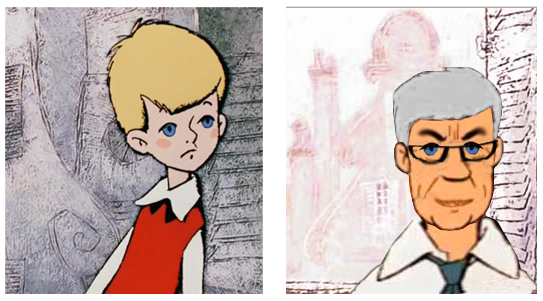 До и после - герои мультфильмов