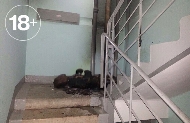 В московской многоэтажке заживо сожгли бездомного