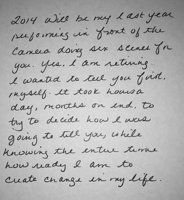 Лиза Энн уходит из порно