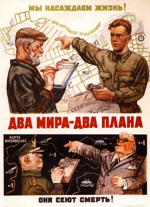 Советские плакаты 1945-53 года