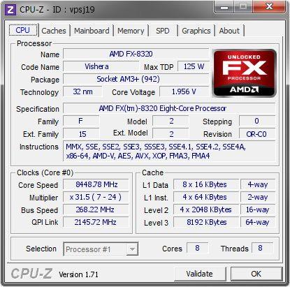 Разгон AMD FX-8320