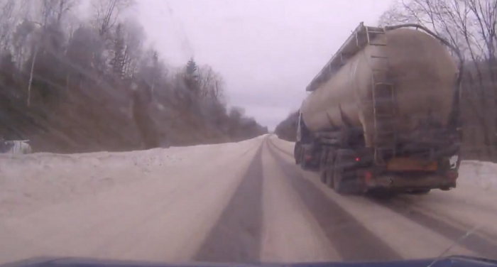 Зимняя подборка заносов от первого лица #12 (регистратор)