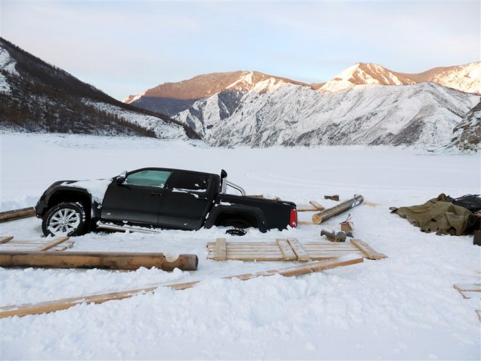 Извлечение авто изо льда