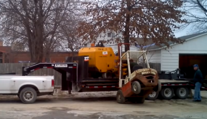 Подборка неудач и дураков на вилочном погрузчике #4