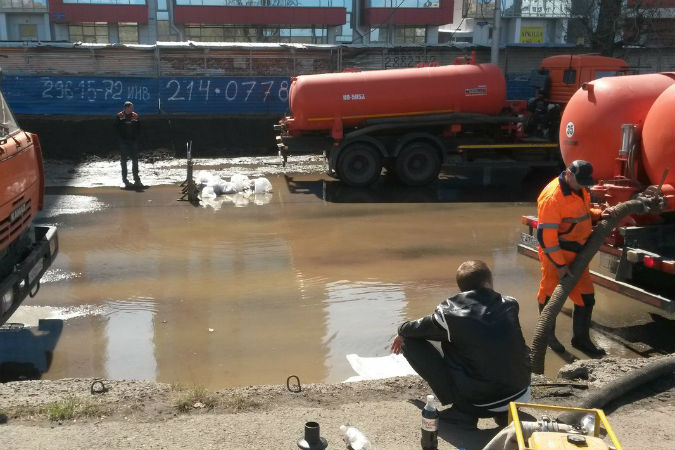 Река Кача затопила несколько сел под Красноярском