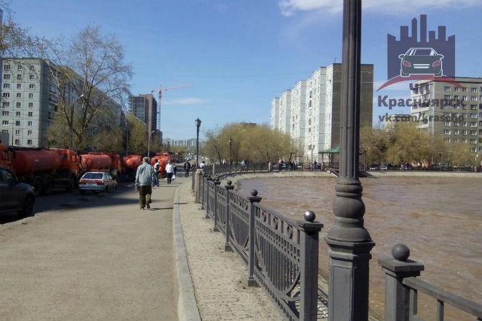 Река Кача затопила несколько сел под Красноярском