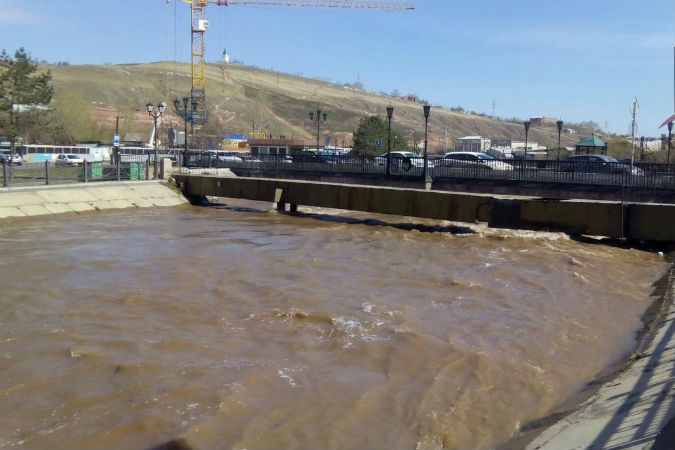 Река Кача затопила несколько сел под Красноярском