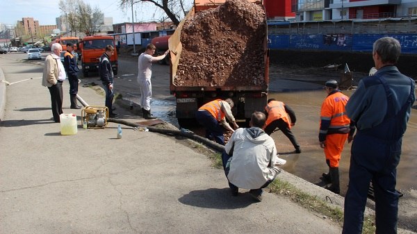 Река Кача затопила несколько сел под Красноярском