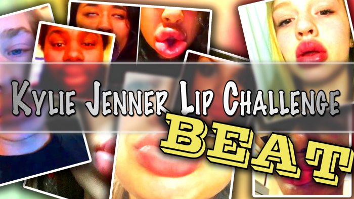 Kylie Jenner Lip Challenge BEAT