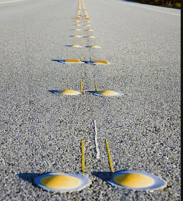 Специальные "ребрышки" по краям дороги