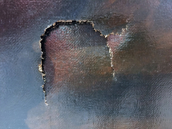 Пацан споткнулся и порвал картину за $1,500,000