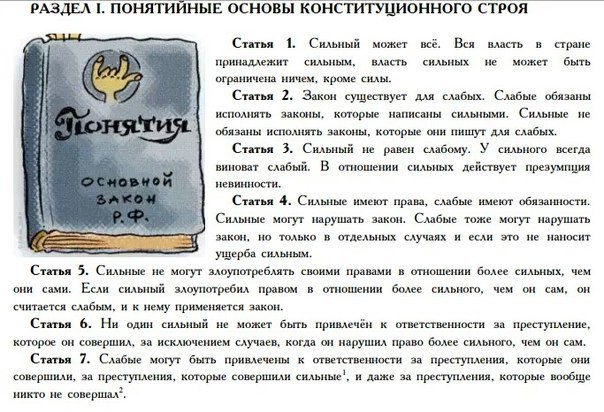 Понятия: основной закон РФ