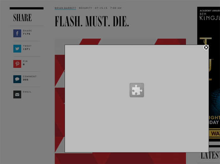 CHROME ставит FLASH на паузу с первого сентября