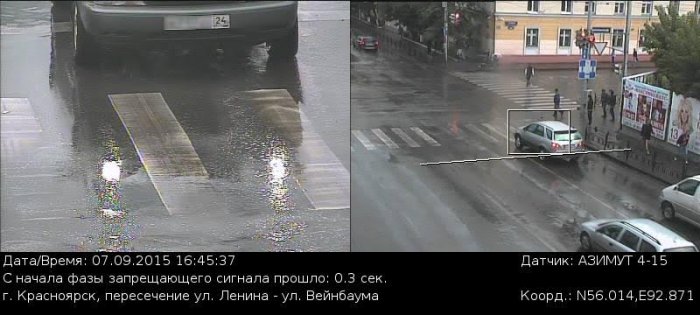 На перекрестке в центре Красноярска установили новый прибор фиксации нарушений