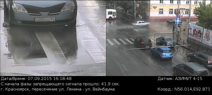 На перекрестке в центре Красноярска установили новый прибор фиксации нарушений