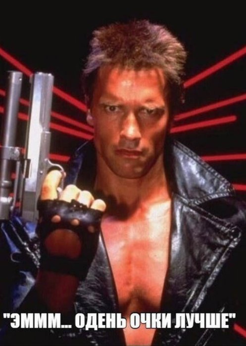 Шуточный фотосет Арнольда Шварценеггера к фильму «Терминатор» 