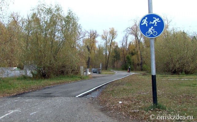  В Омске построили велодорожку за 10 миллионов руб.