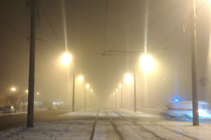 Красноярцев напугал странный густой туман