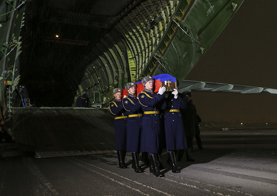 Аэродром Чкаловский. Воинские почести Герою России Олегу Пешкову