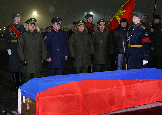 Аэродром Чкаловский. Воинские почести Герою России Олегу Пешкову