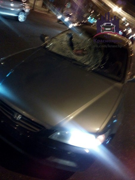 В центре Красноярска водитель без прав сбил бездомного