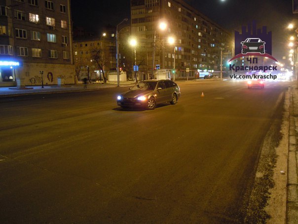 В центре Красноярска водитель без прав сбил бездомного