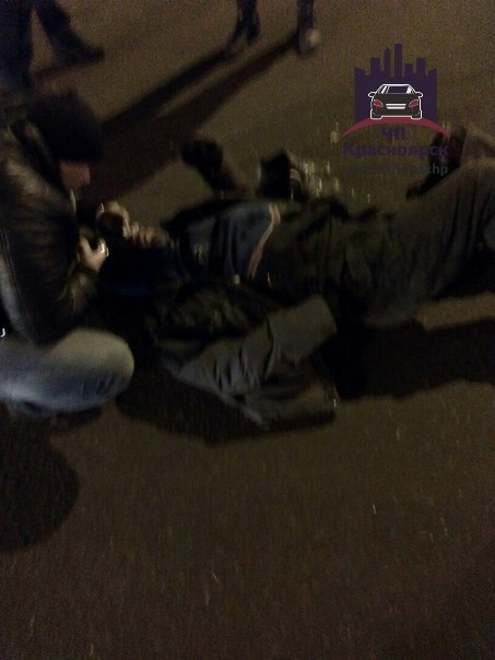 В центре Красноярска водитель без прав сбил бездомного