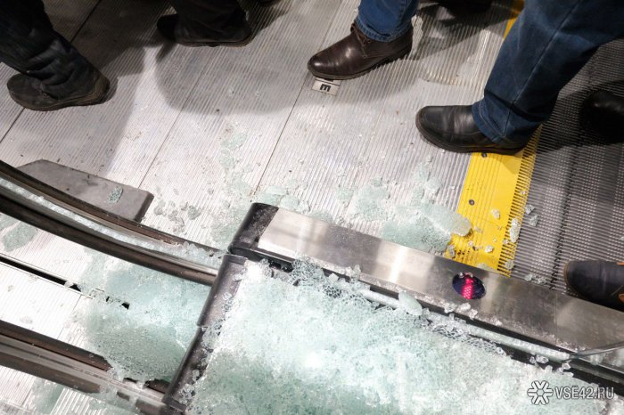 Дерущиеся кемеровчане разгромили эскалатор в Леруа Мерлен