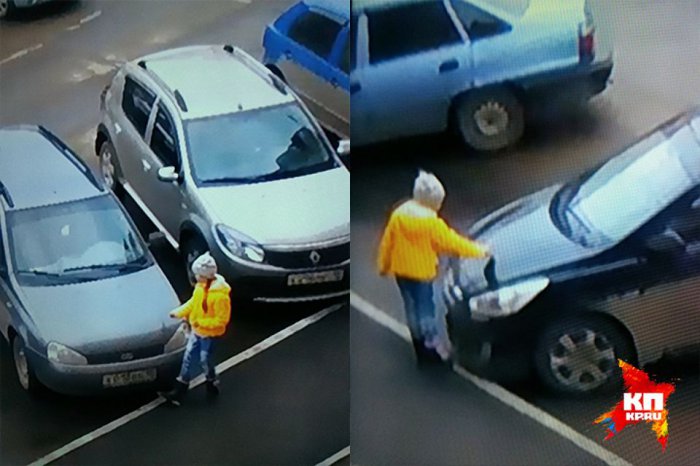 10-летняя девочка поцарапала больше 6 машин, потому что была злая!