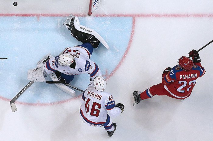 Сборная России победила со счетом 3:0 команду Норвегии на чемпионате мира по хоккею