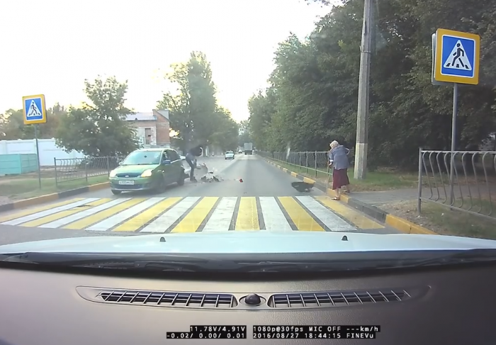 Сзади прилетел нежданчик