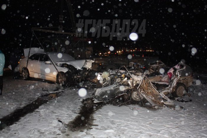 Появилось видео смертельного ДТП возле деревни Сухая в Емельяновском районе