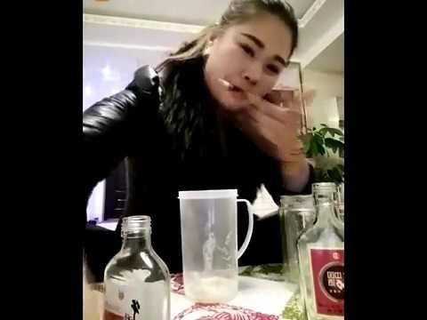 Китайская алкоголичка и её влог