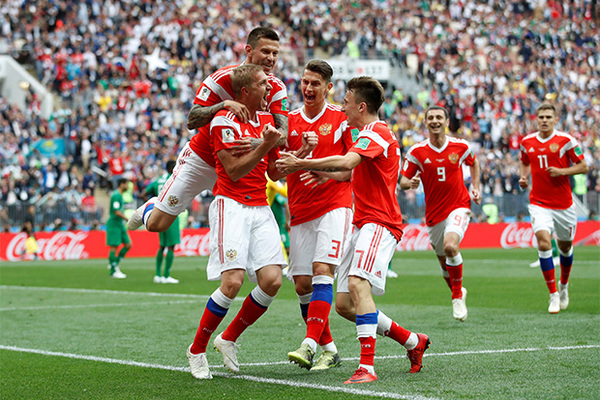 Россия разгромила Саудовскую Аравию в матче открытия ЧМ-2018