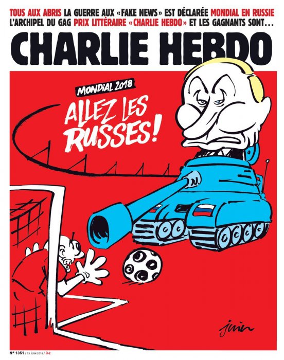 Charlie Hebdo: Путин, танки, футбол