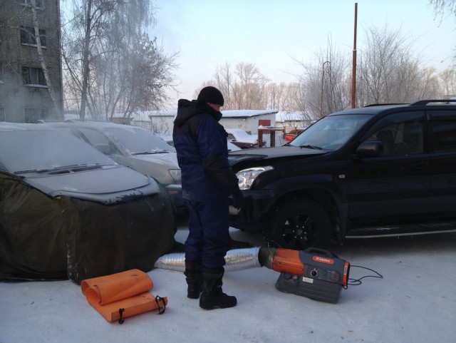 Как мы машины отогревали    