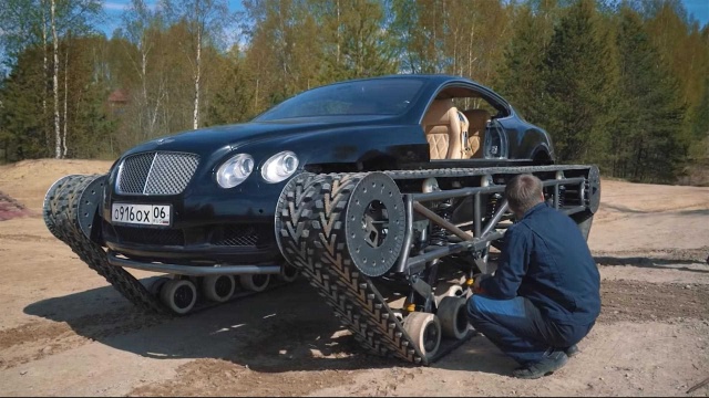 Уникальный вездеход из элитного Bentley Continental GT