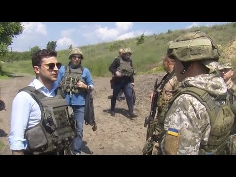 Зеленский побывал на передовой ООС Зеленский побывал на передовой ООС