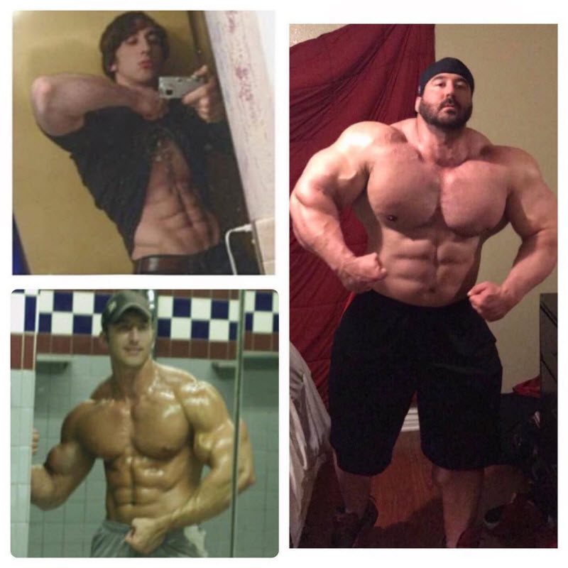 Худой подросток превратился в гору мышц