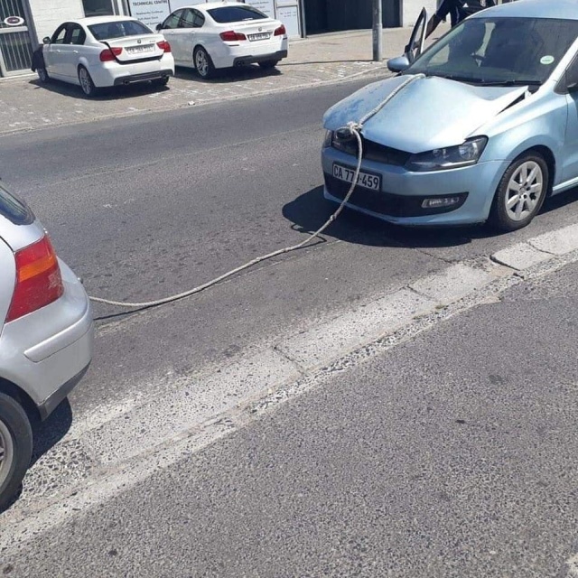 Как не надо буксировать автомобиль