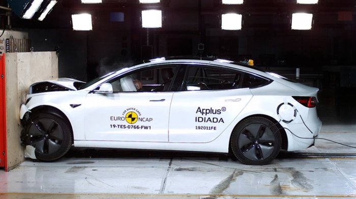 Tesla Model 3 установила новый рекорд по стандартам краш-тестов Euro NCAP
