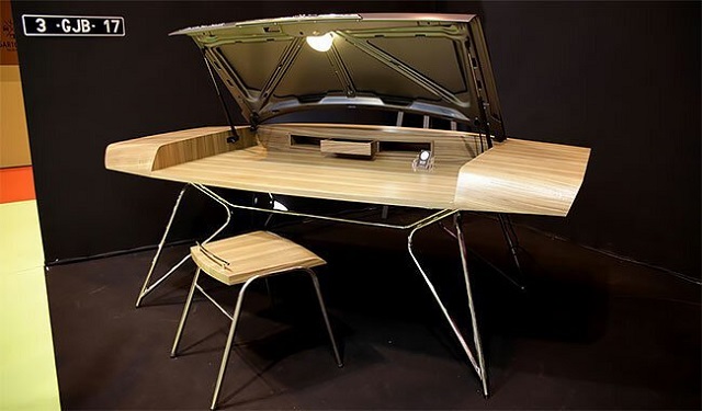 Стильная мебель из деталей старых автомобилей