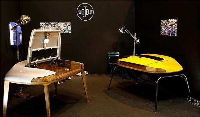 Стильная мебель из деталей старых автомобилей