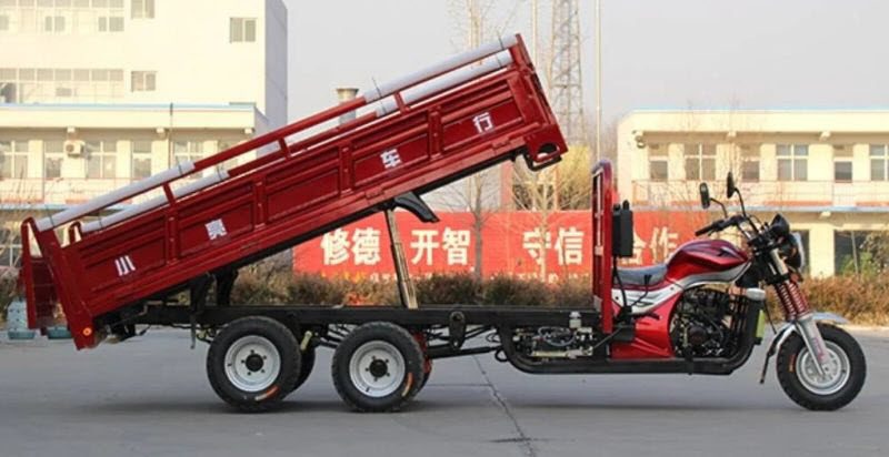 Китайская альтернатива грузовикам - мотоциклы-самосвалы